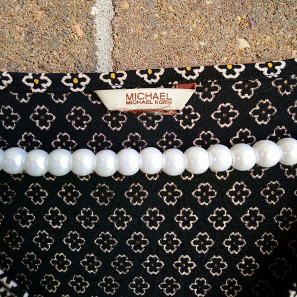 Michael Michael Kors Floral 3/4 Sleeve Shift Dress - Picture 5 of 6